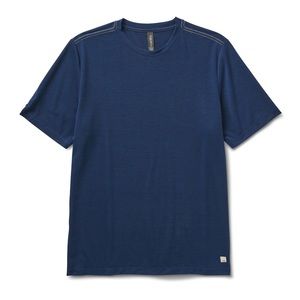 Vuori Current Tech Tee in Blue/Gray
